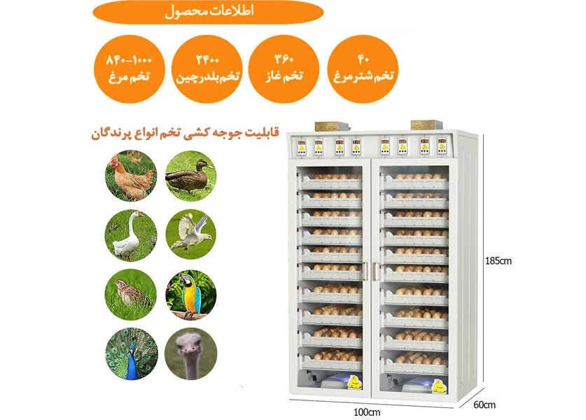 دستگاه جوجه کشی مگا کاکس