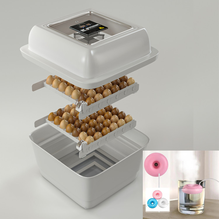 دستگاه جوجه کشی دو جداره 84 عددی با مه پاش اولتراسونیک